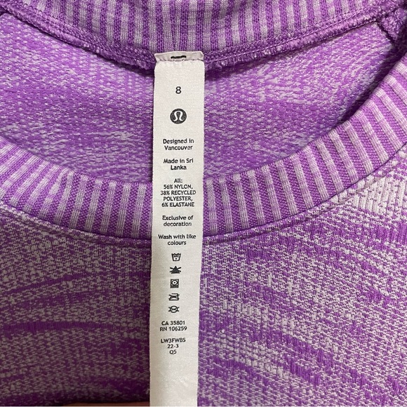 Lululemon Rest Less Pullover long sleeve faint lavender size 8 - Picture 7 of 12